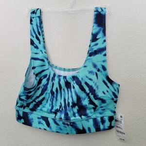 NWT: Jenni Bralette Tiedye Burst Aqua / Size S